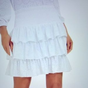 Michael Kors Eyelet Tiered Skirt